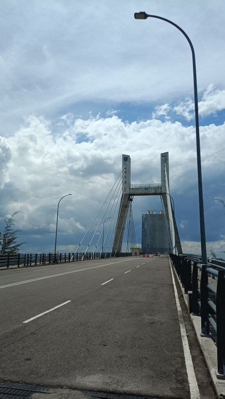 Jembatan Emas di Bangka, tampak dari atas