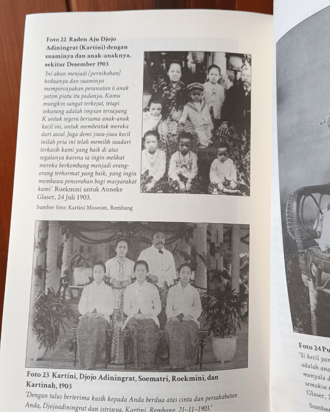 Foto keluarga Kartini di buku Surat-Surat Kartini