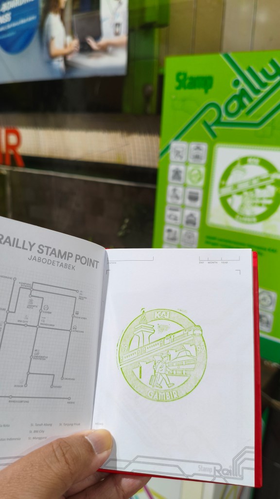 Stamp Railly - Stasiun Gambir