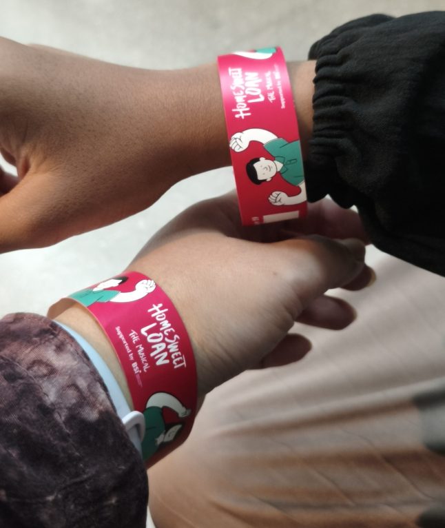 Gelang tiket Home Sweet Loan The Musical
